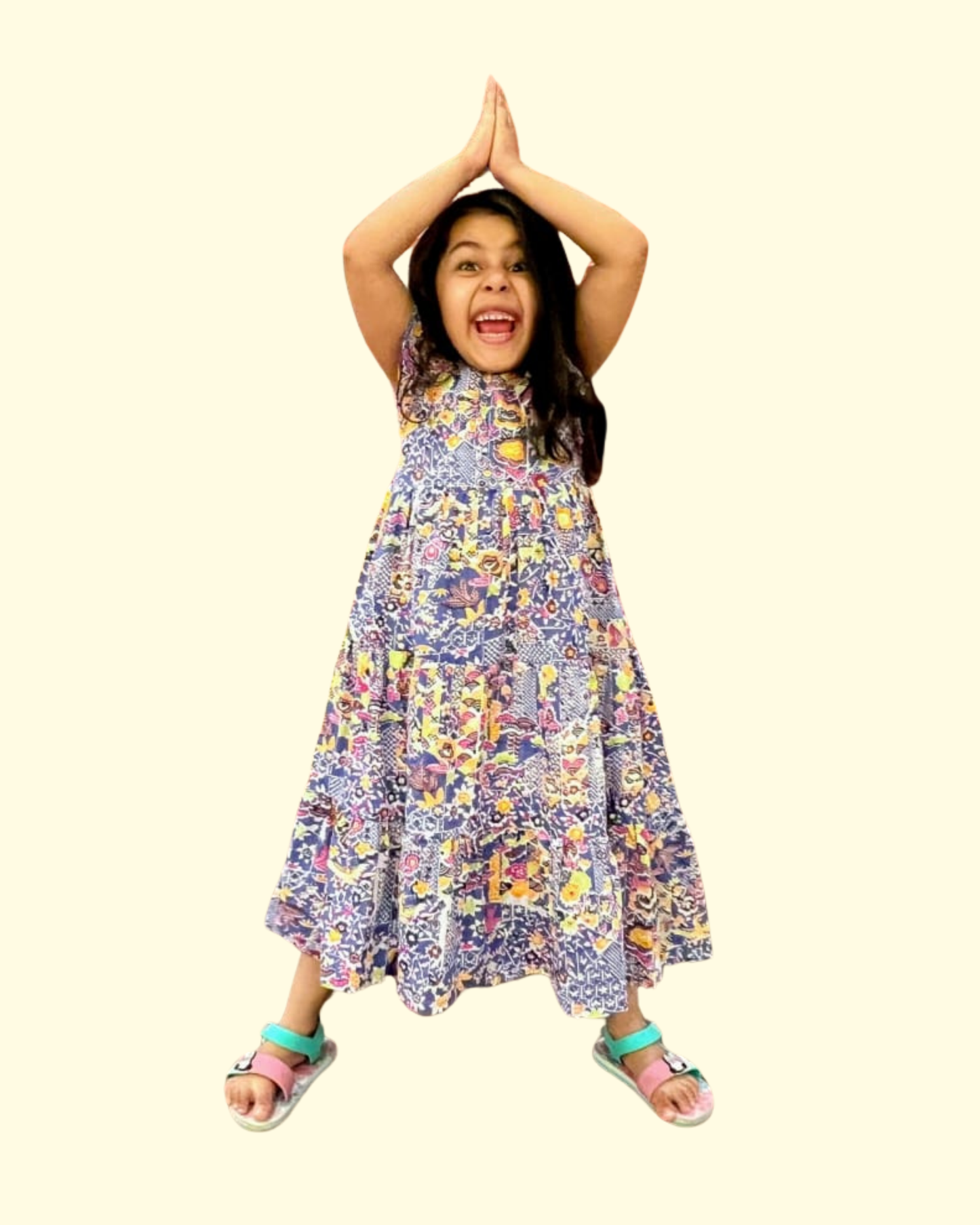 Blue Garden Maxi Dress