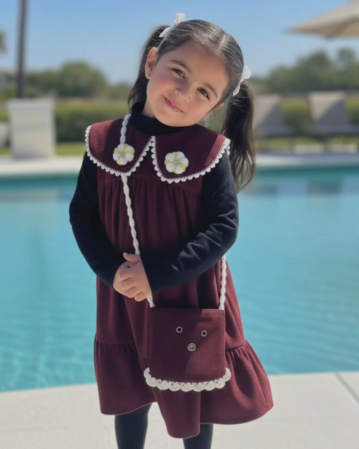 Cocoa Collar Bag Dress