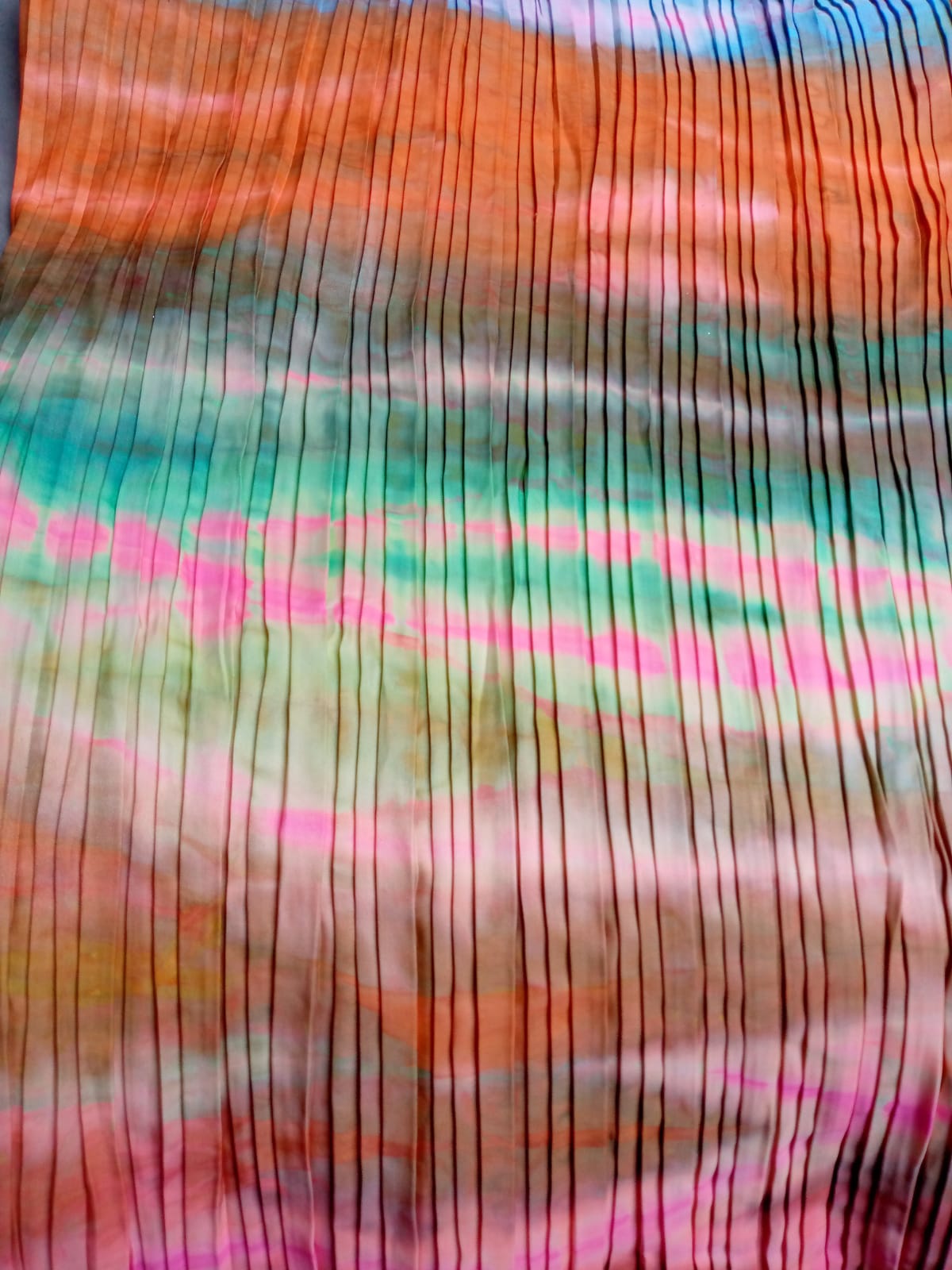 #8 Rainbow Tie-Dye Pleated