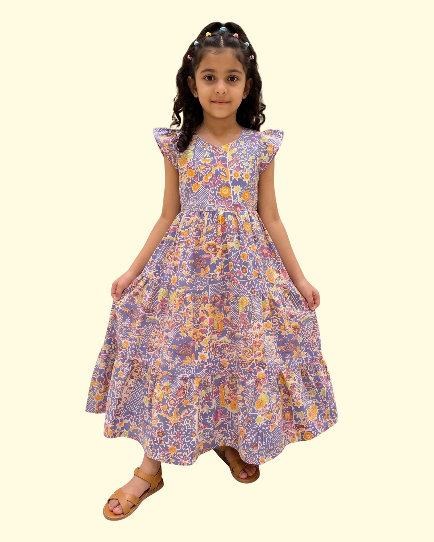 Blue Garden Maxi Dress