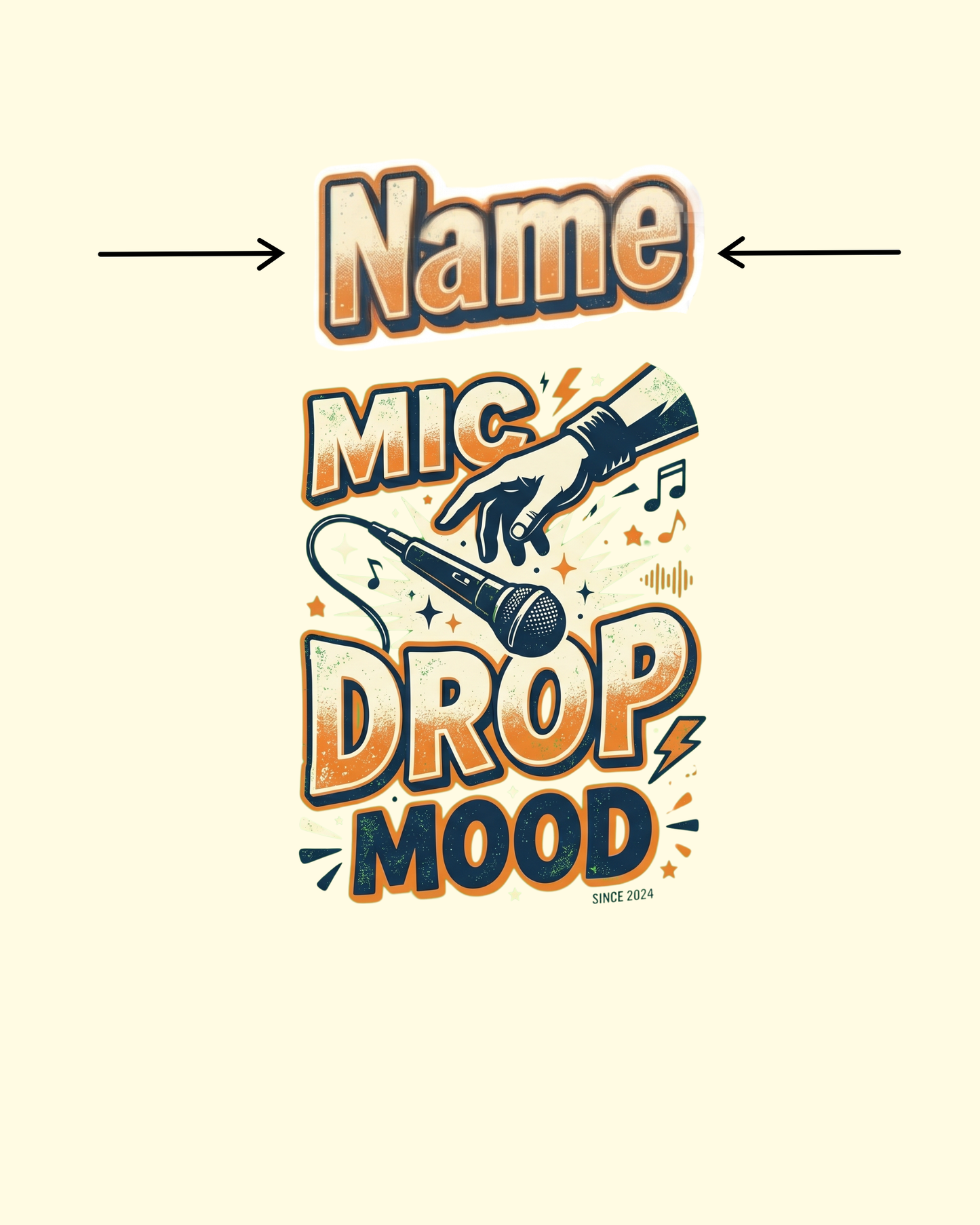 Mic Drop Mood Personalised Co-Ord Set