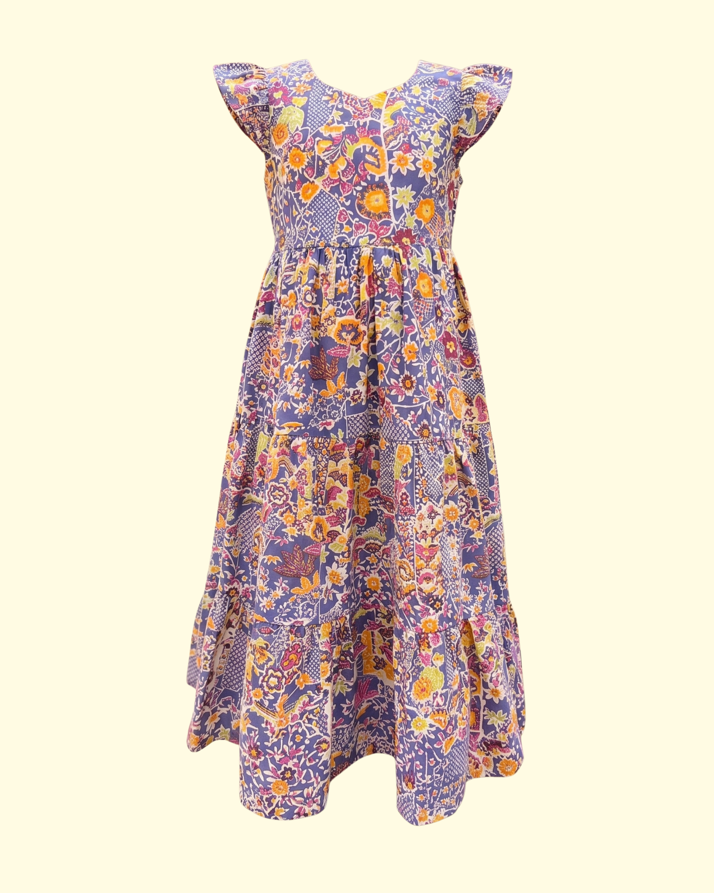 Blue Garden Maxi Dress