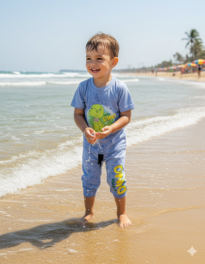 Kids Blue Coord Set - Pants