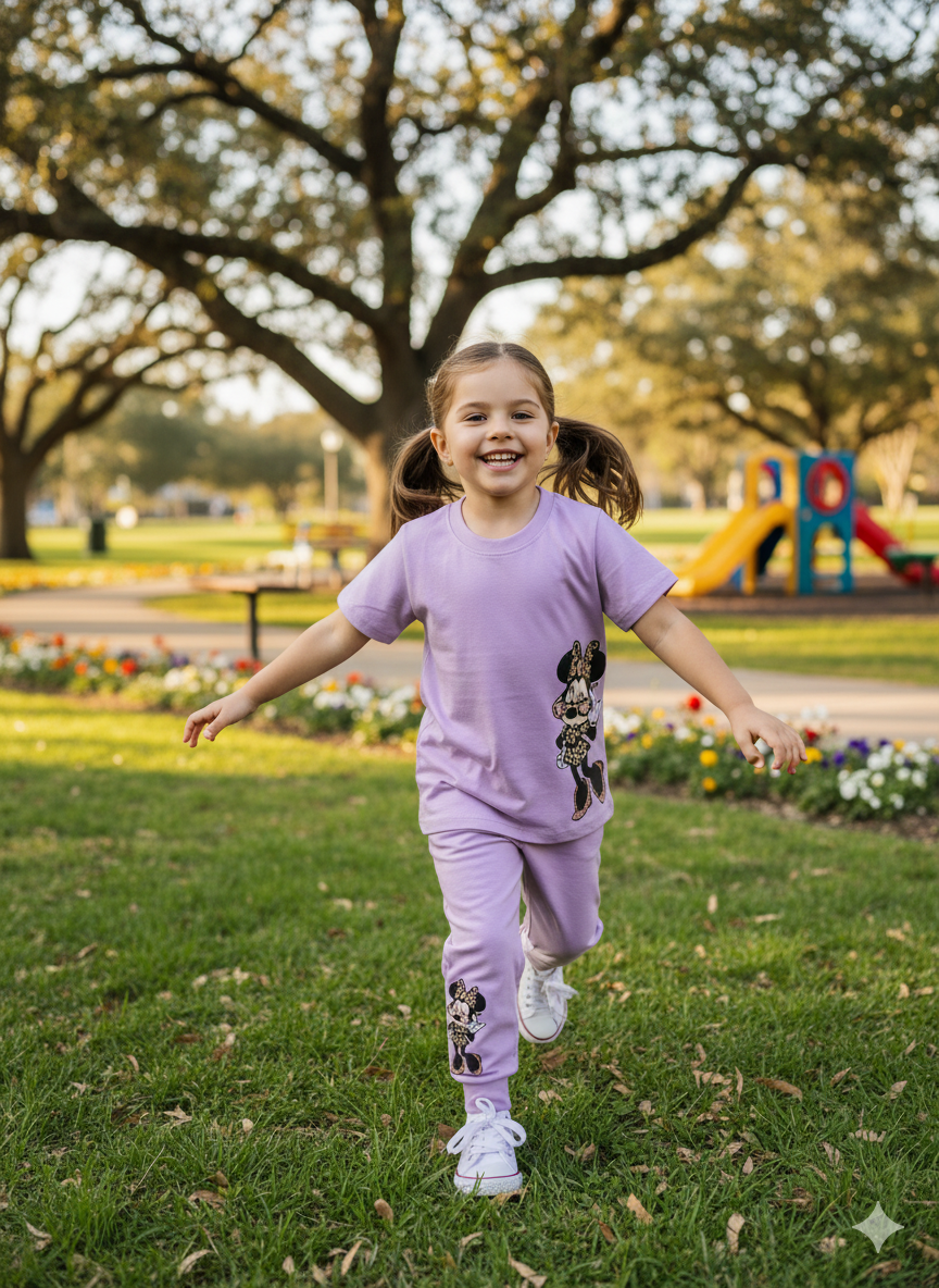 Kids Lavander Coord Set - Pants
