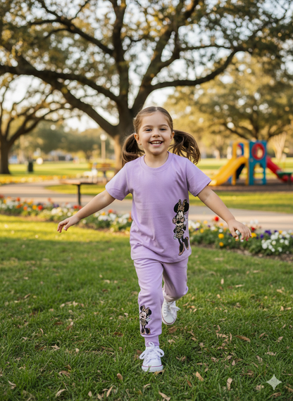 Kids Lavander Coord Set - Pants