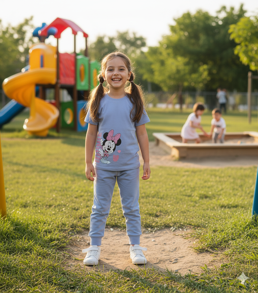 Kids Blue Coord Set - Pants