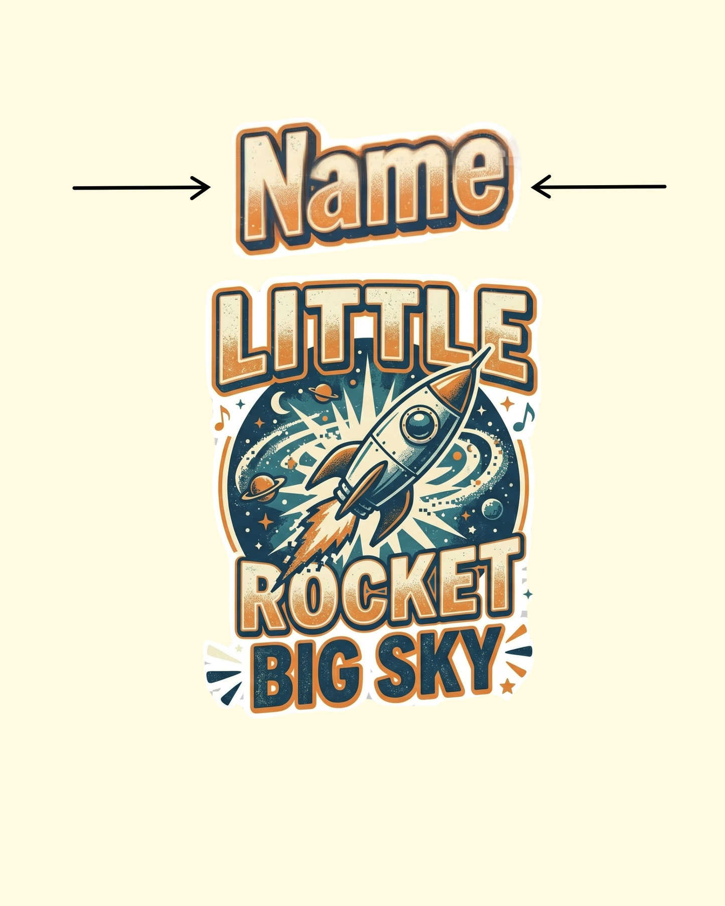 Little Rocket Big Sky Personalised Co-Ord Set