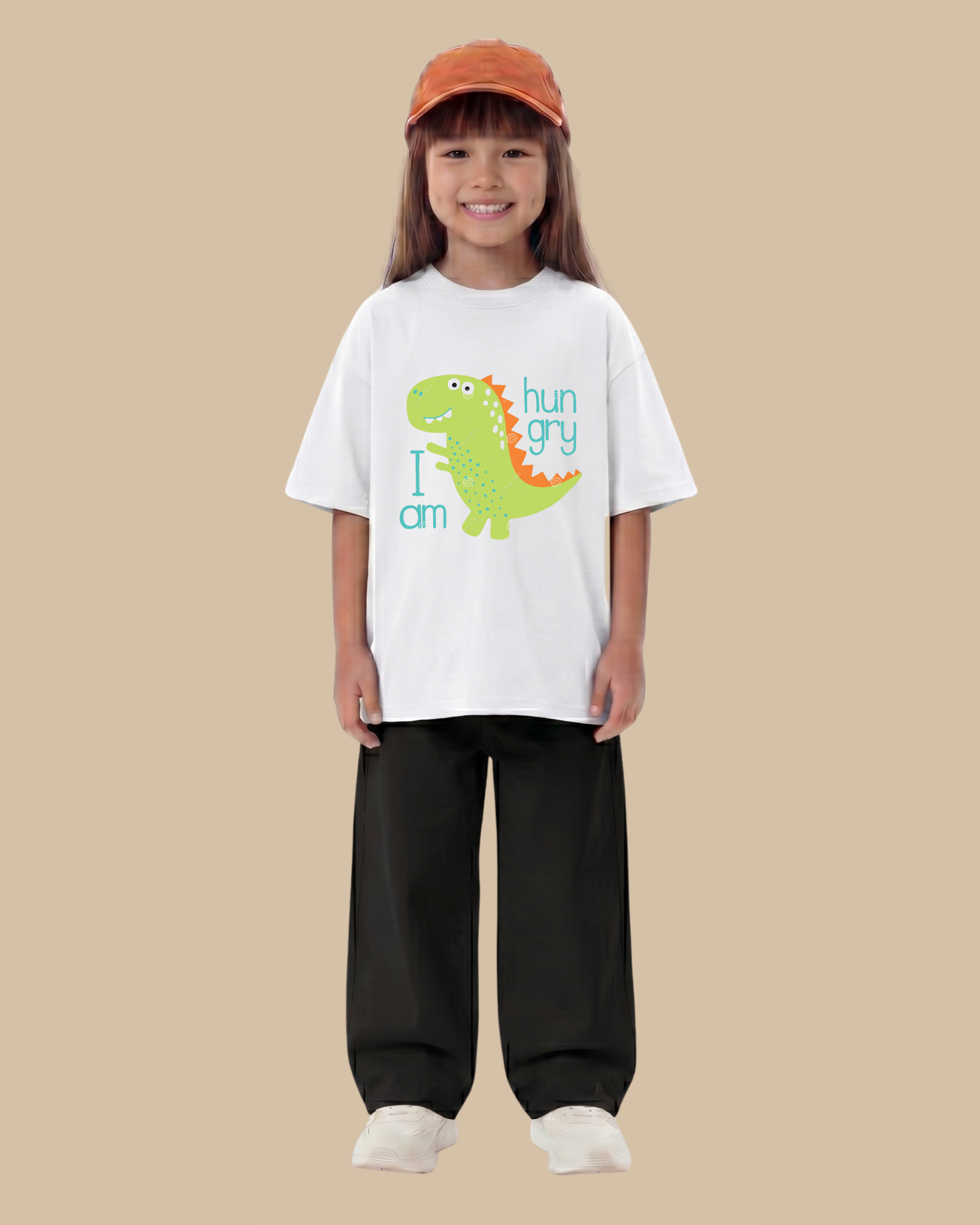 Dino Galaxy Kids T-Shirt in White Color by Creative Momaa