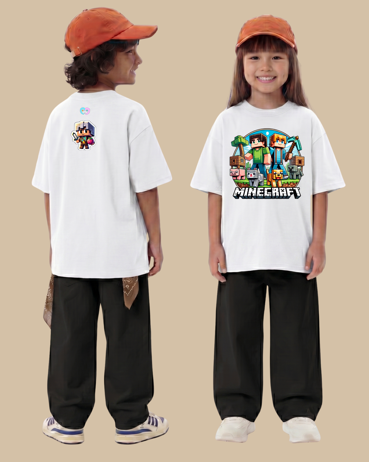 Gamer Level-Up Kids T-Shirt in White Color by Creative Momaa