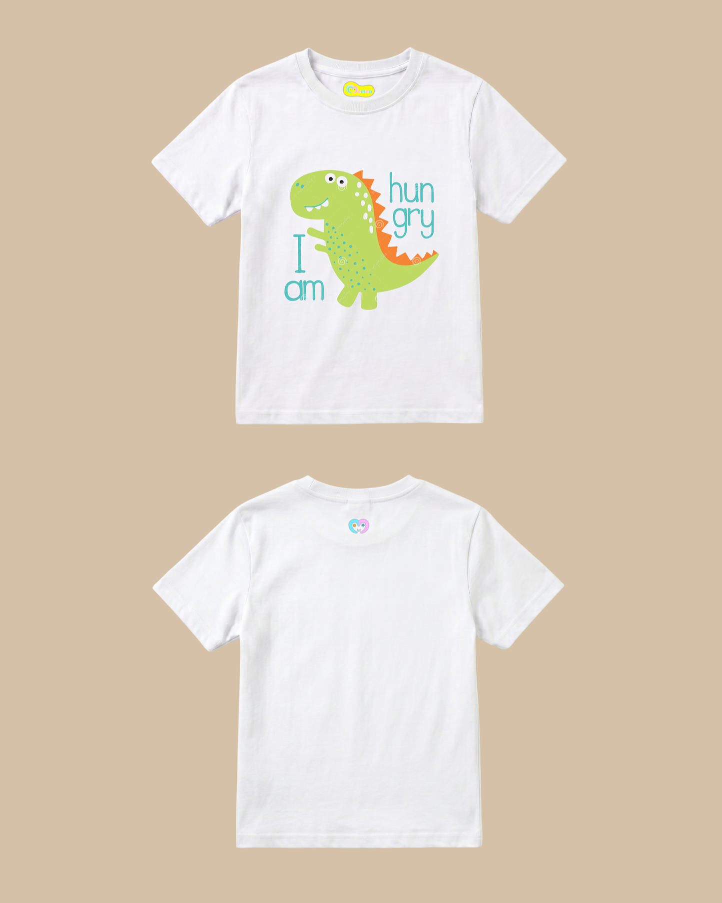 Dino Galaxy Kids T-Shirt in White Color by Creative Momaa