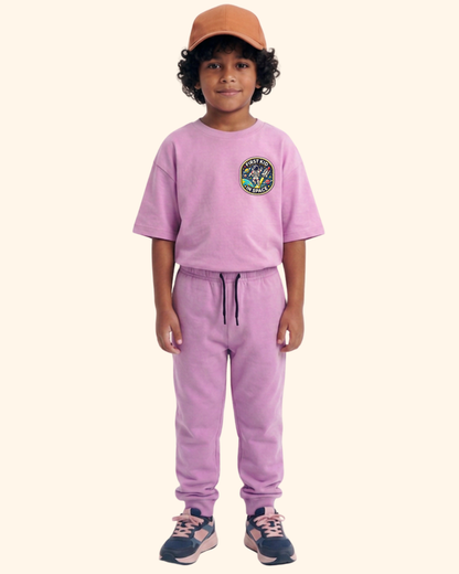 Moonwalk Explorer Kids Co-Ord Set in Lavender Color by Creative Momaa