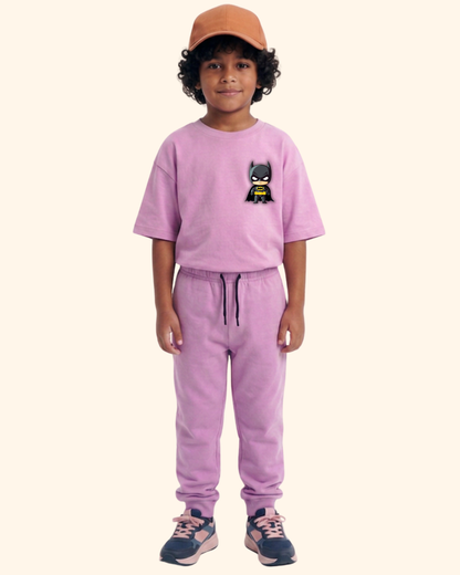 Mini Hero Squad Kids Co-Ord Set in Lavender Color by Creative Momaa
