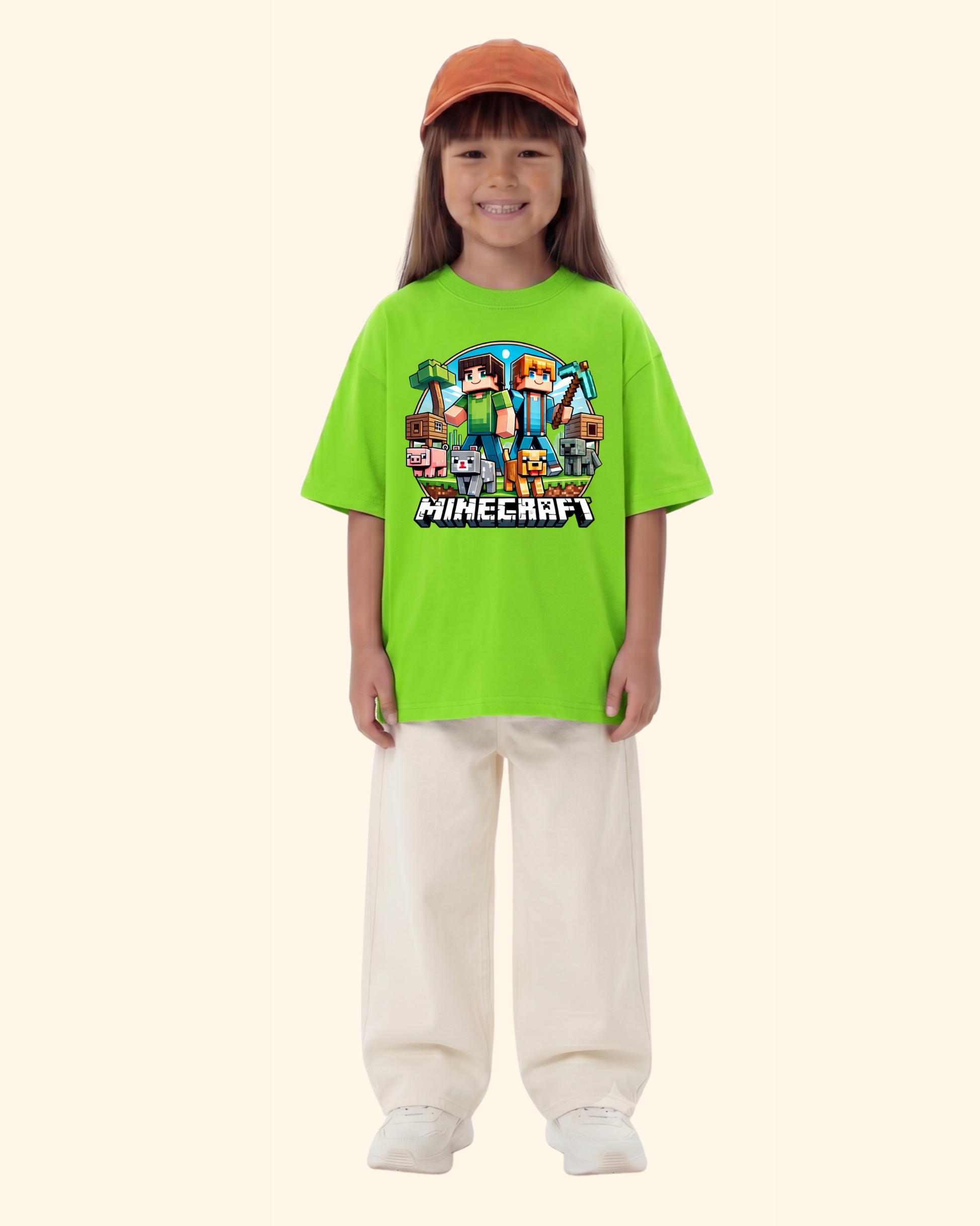 Gamer Level-Up Kids T-Shirt in Neon Green Color by Creative Momaa