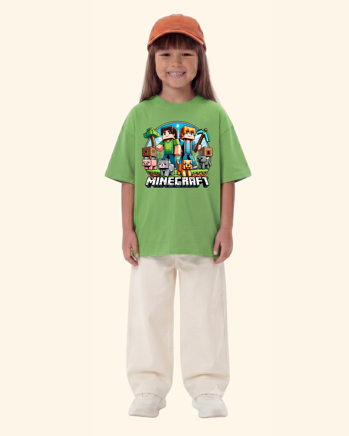 Gamer Level-Up Kids T-Shirt in Apple Green Color by Creative Momaa