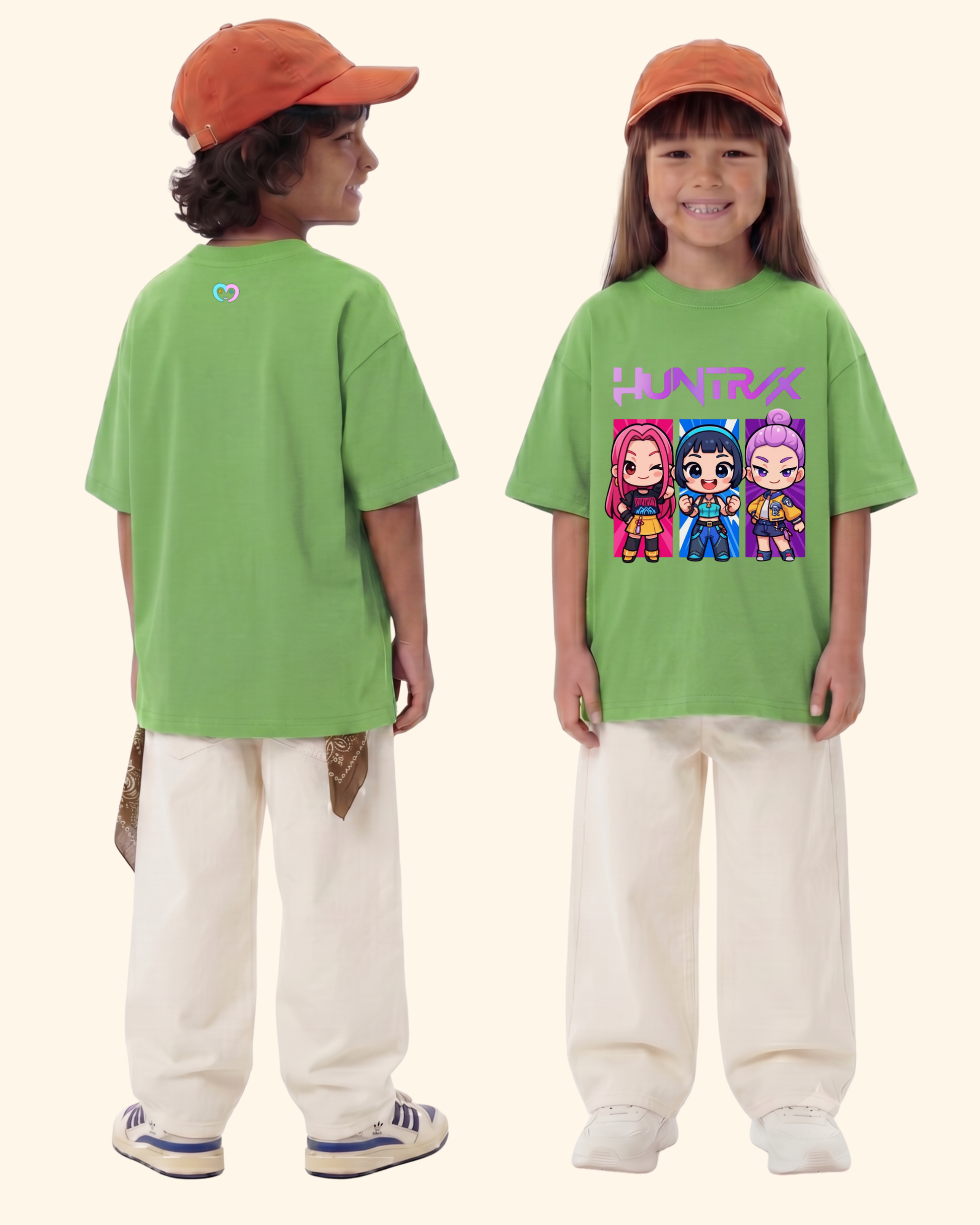 KPop Idol Hunter T-Shirt in Apple Green Color by Creative Momaa