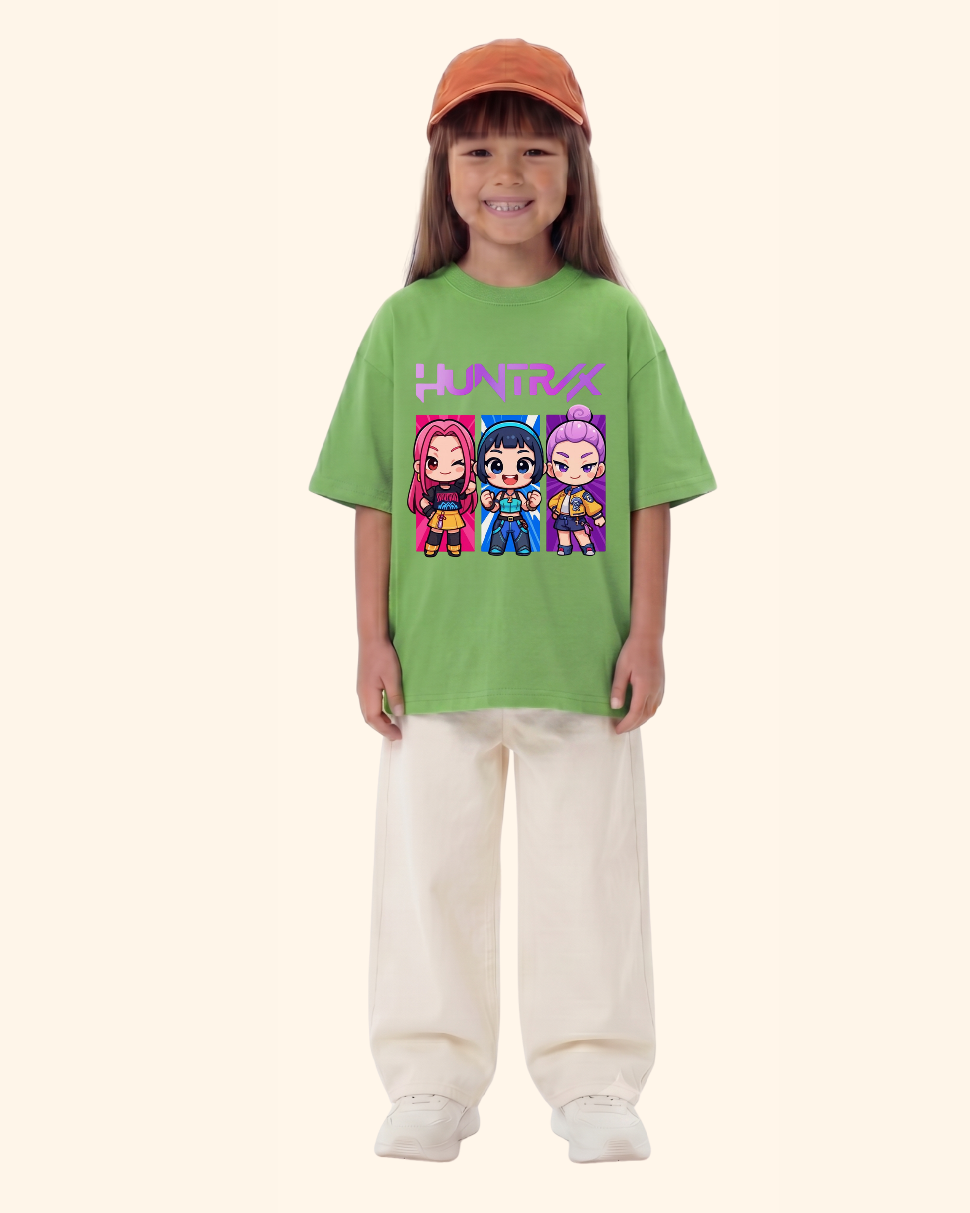 KPop Idol Hunter T-Shirt in Apple Green Color by Creative Momaa