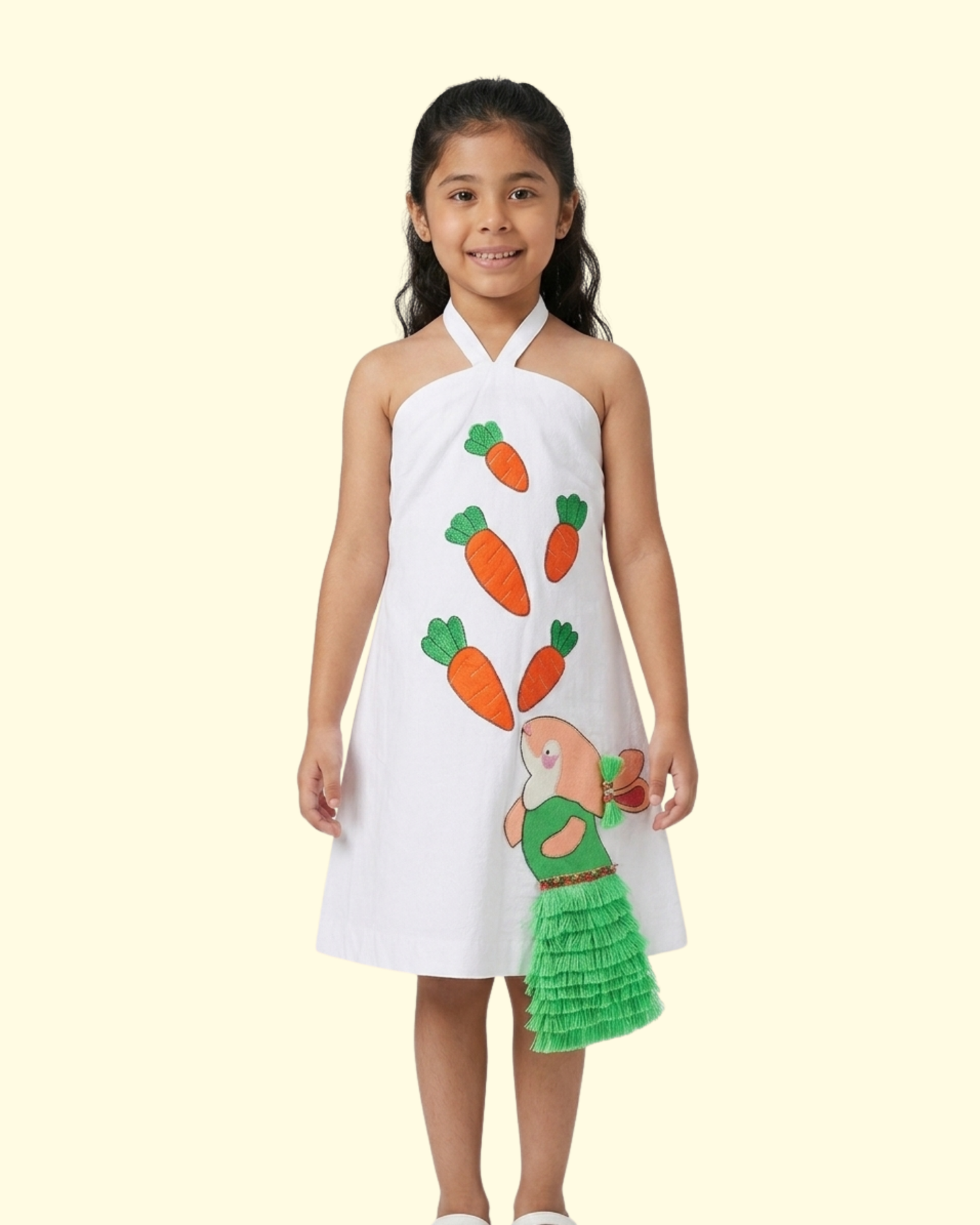 Bunny Carrot Halter Dress