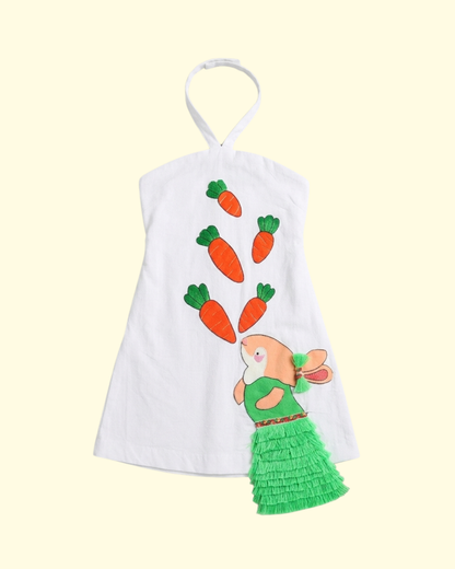 Bunny Carrot Halter Dress