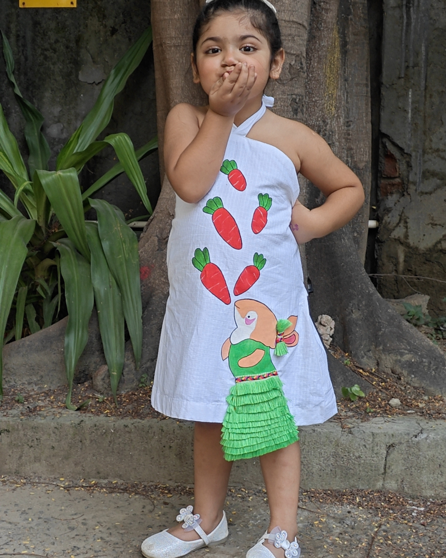 Bunny Carrot Halter Dress