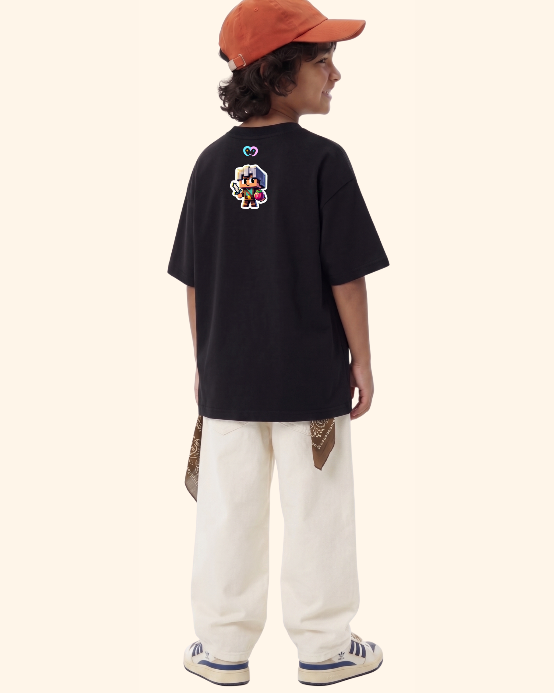 Gamer Level-Up Kids T-Shirt in Black Color by Creative Momaa