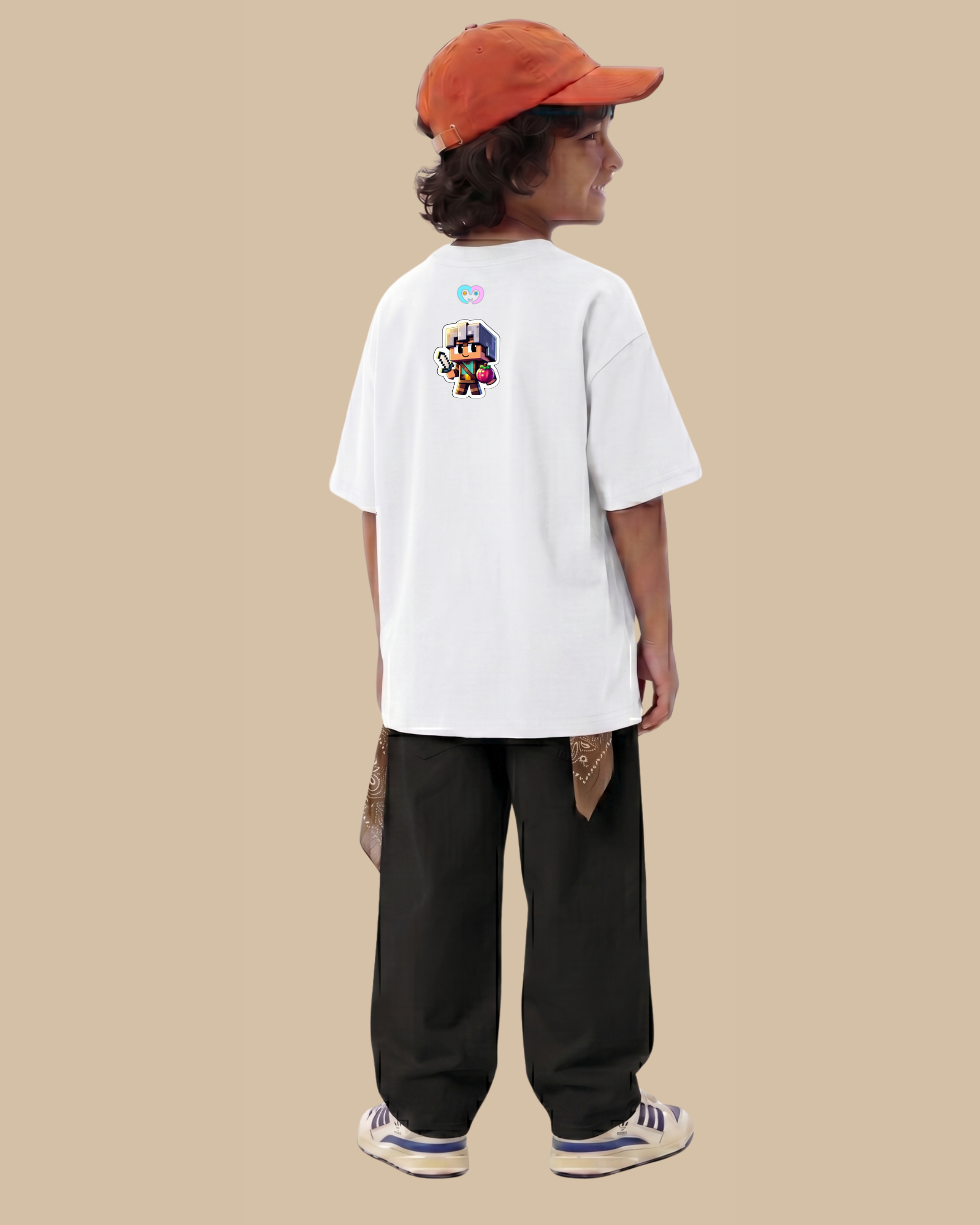 Gamer Level-Up Kids T-Shirt in White Color by Creative Momaa