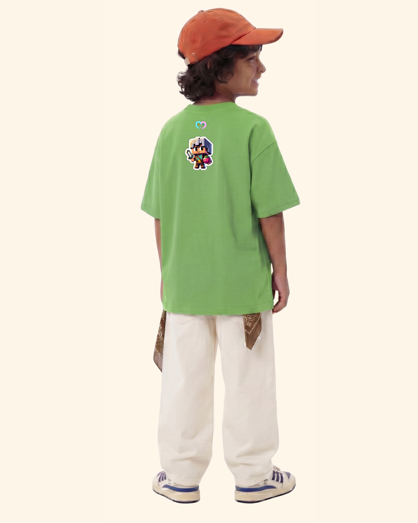 Gamer Level-Up Kids T-Shirt in Apple Green Color by Creative Momaa