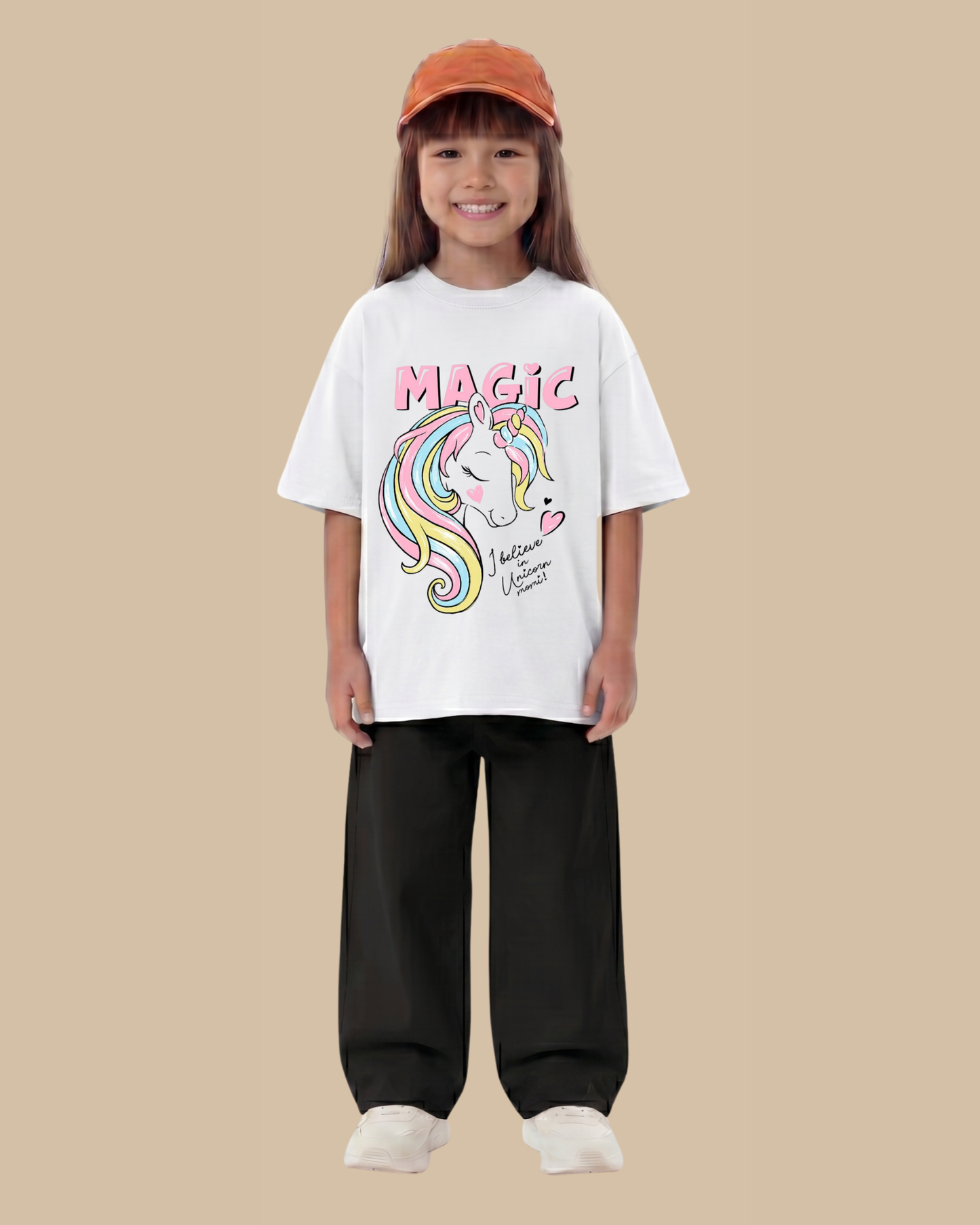 Unicorn Fairy Magic Kids T-Shirt in White Color by Creative Momaa