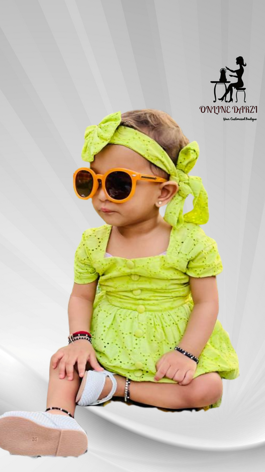Lime Bloom Daughter Dress