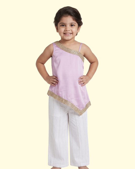 Gulabi Angrakha Dhoti Set