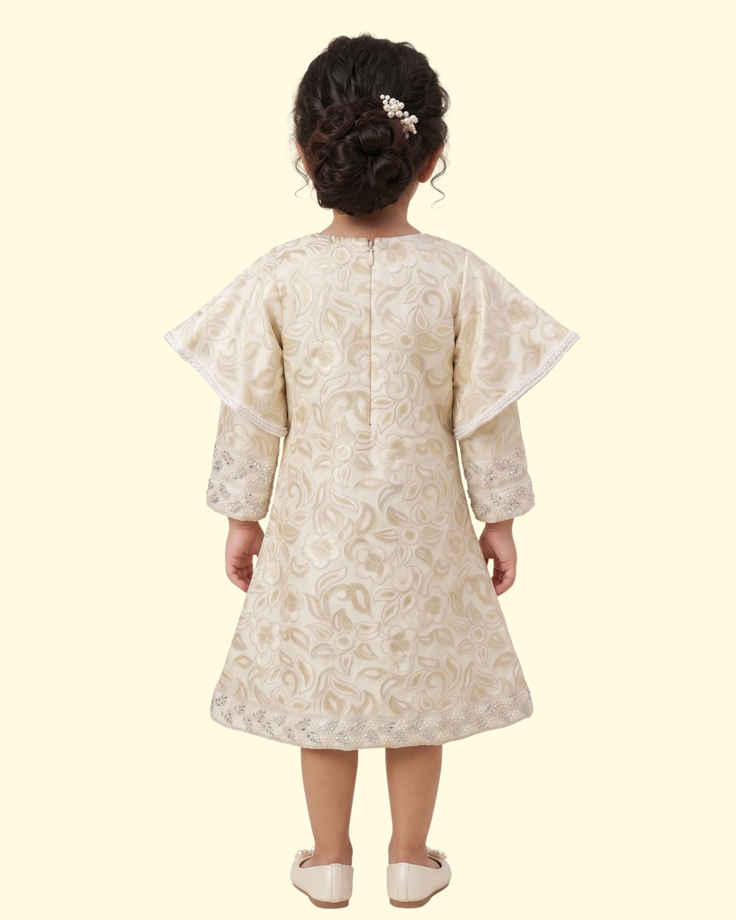 Ivory Noor Embroidered Dress