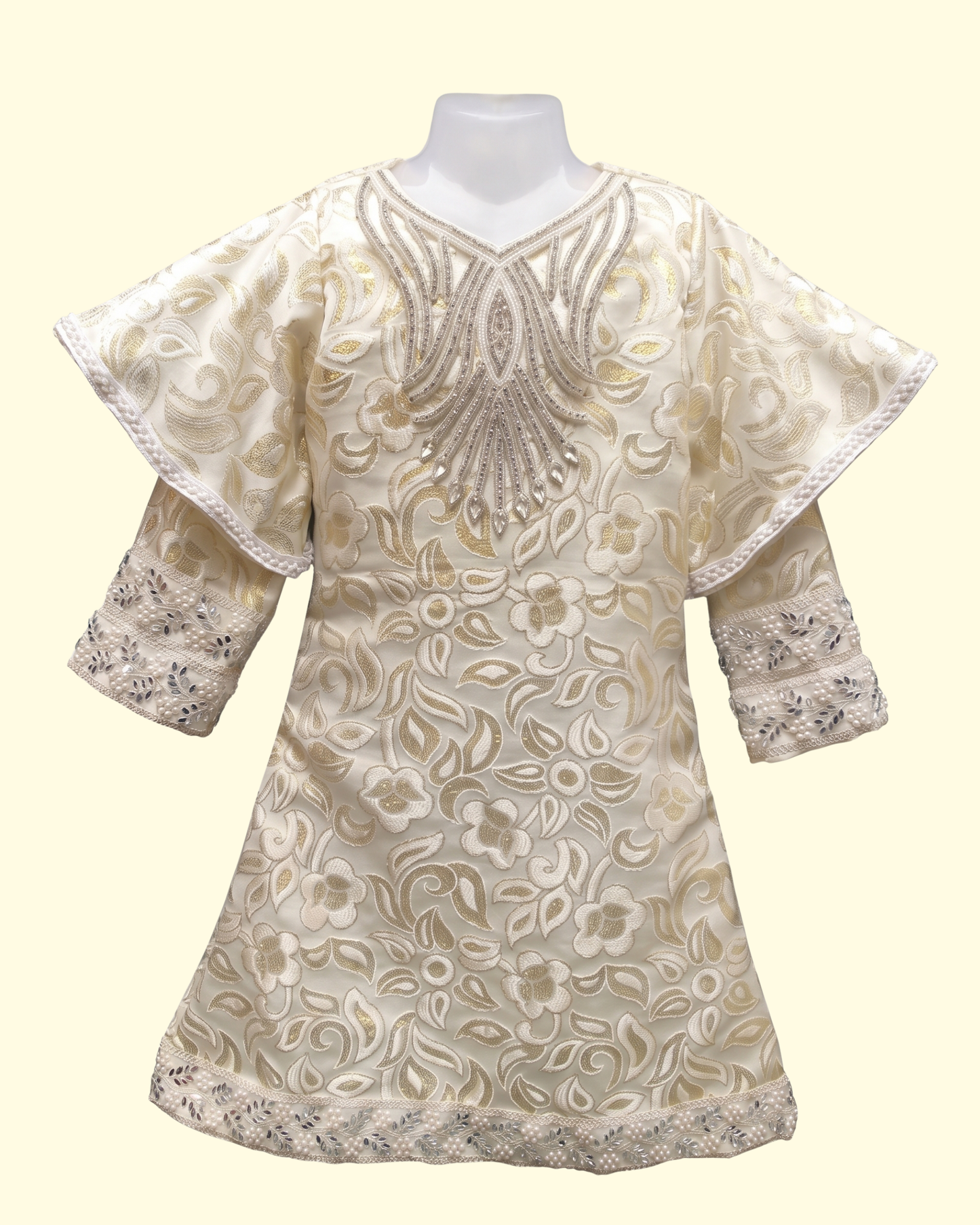 Ivory Noor Embroidered Dress