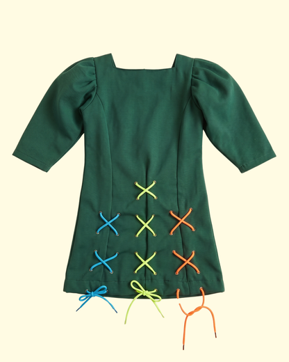 Jungle Lace-Up Dress