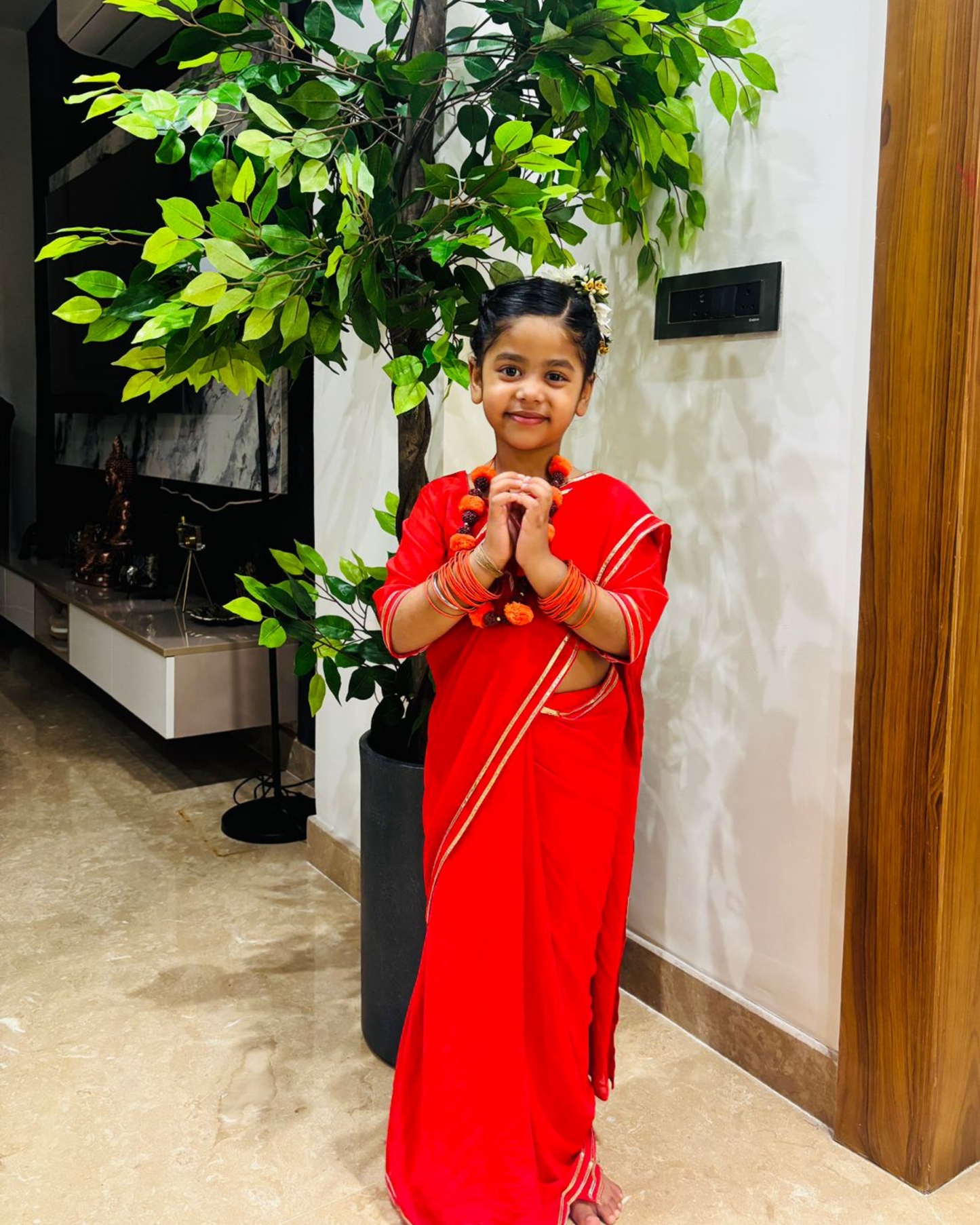 Laal Devi Saree Set