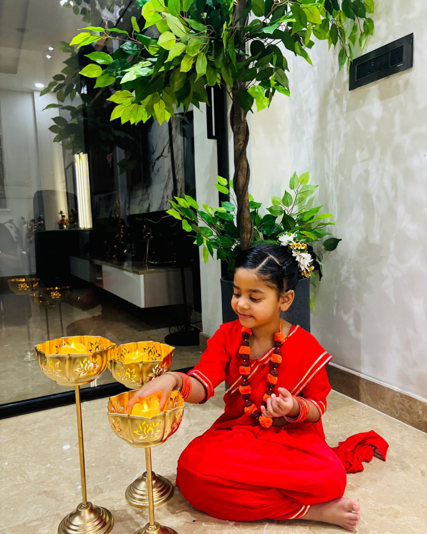 Laal Devi Saree Set