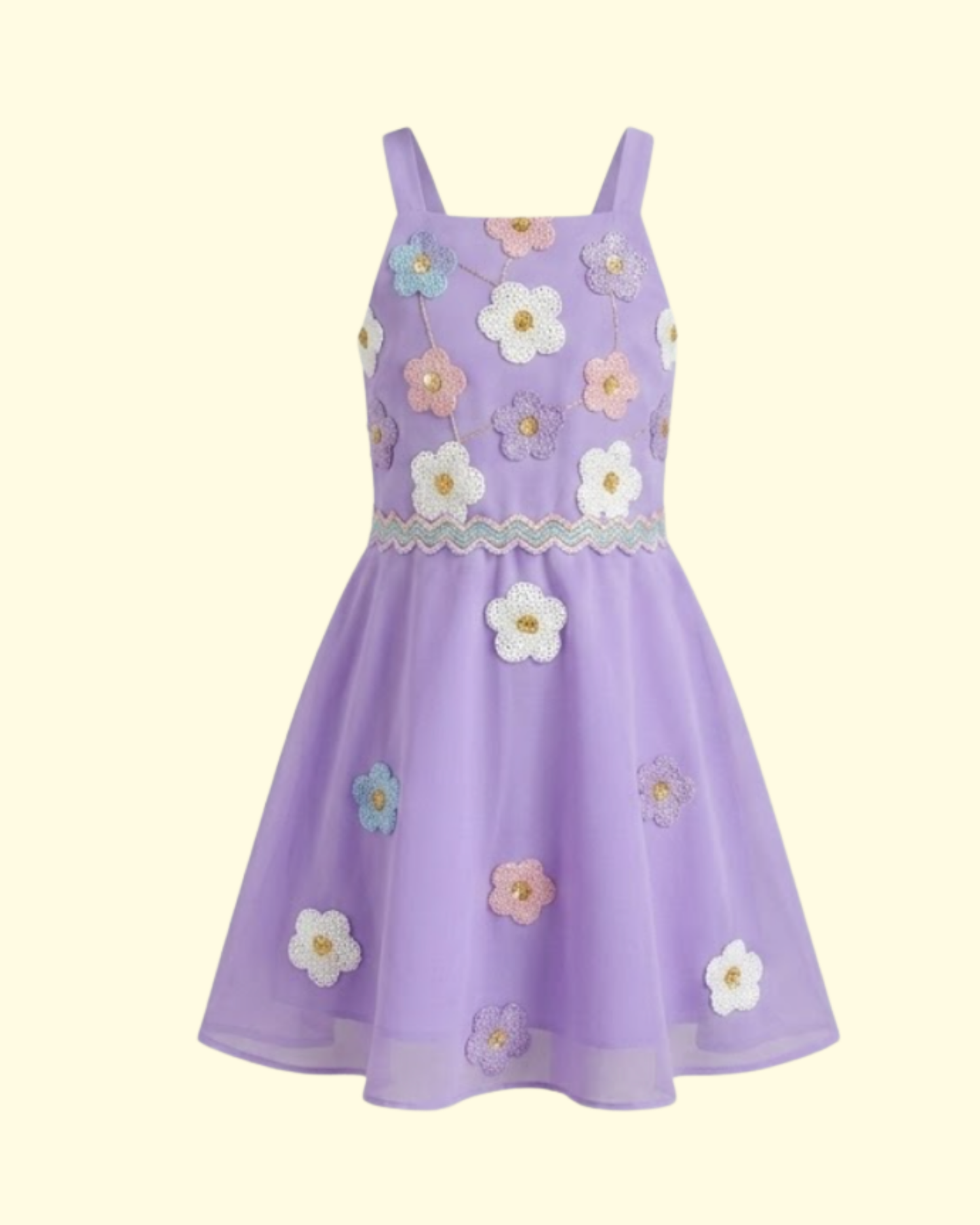 Lavender Daisy Lace Dress