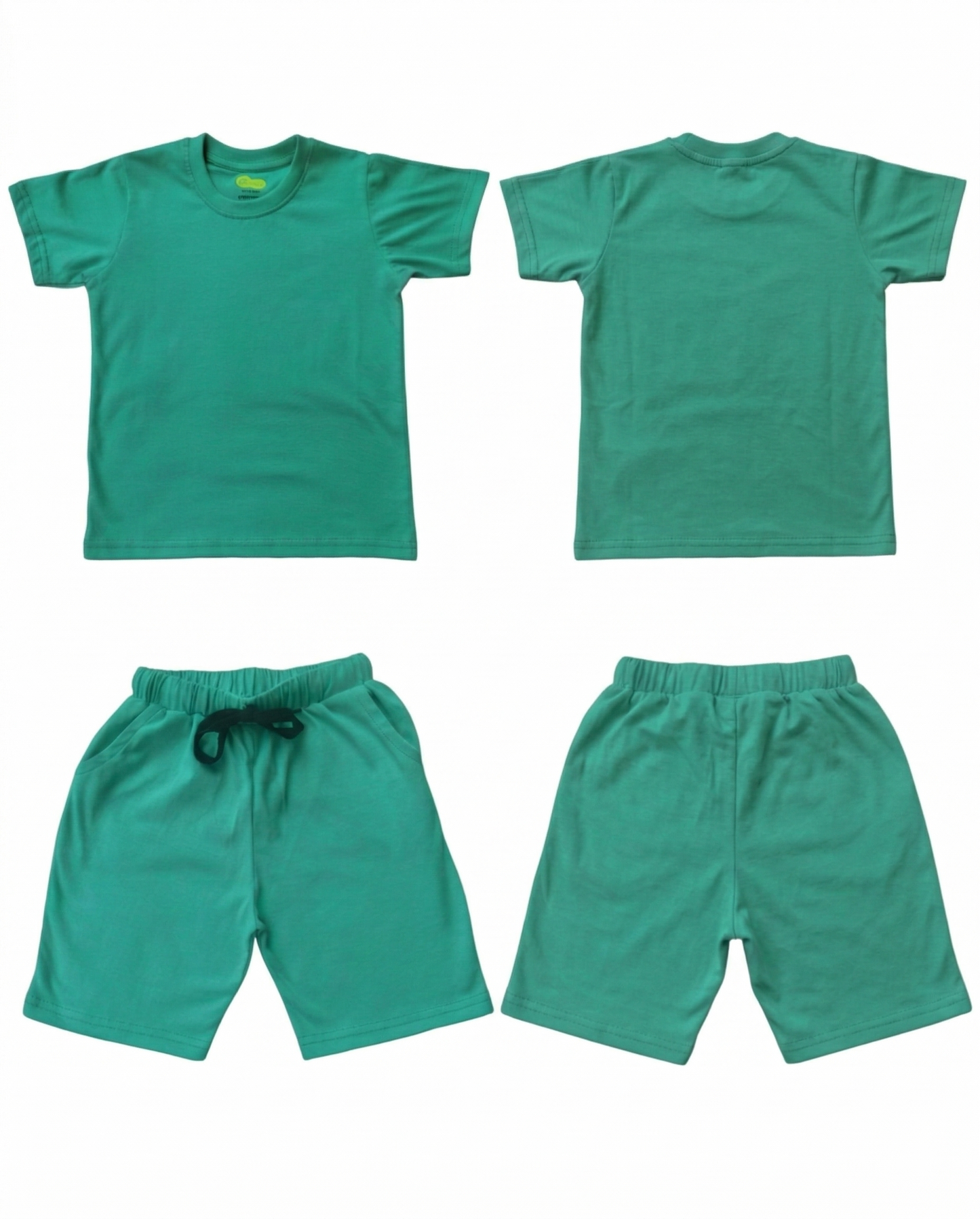 Kids Green Coord Set - Shorts