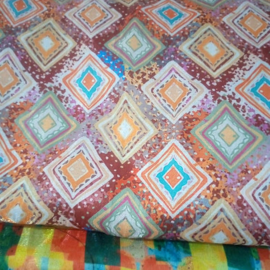 Unstiched floral suit cloth