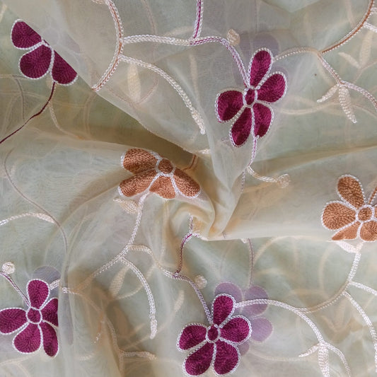 Unstiched floral suit cloths