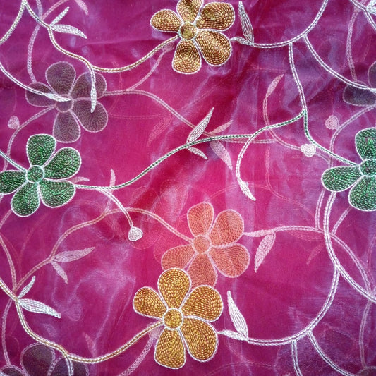 Unstiched floral suit cloths