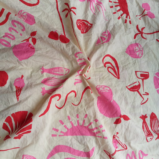 Unstiched floral suit cloths