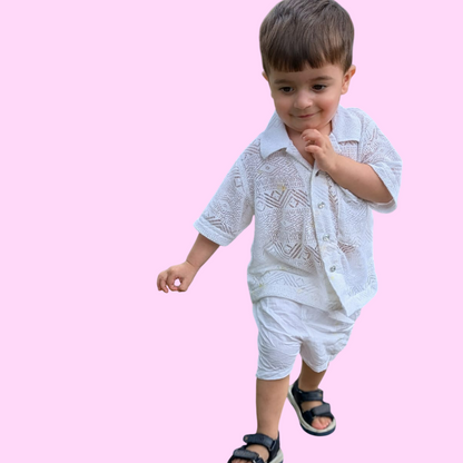 White Breeze Cotton Shirt for Boys