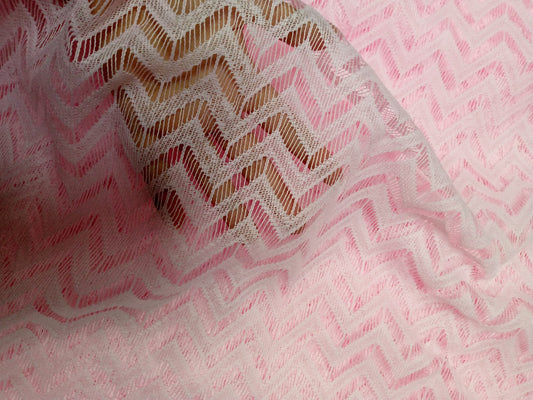 #15 Blush Chevron Lace
