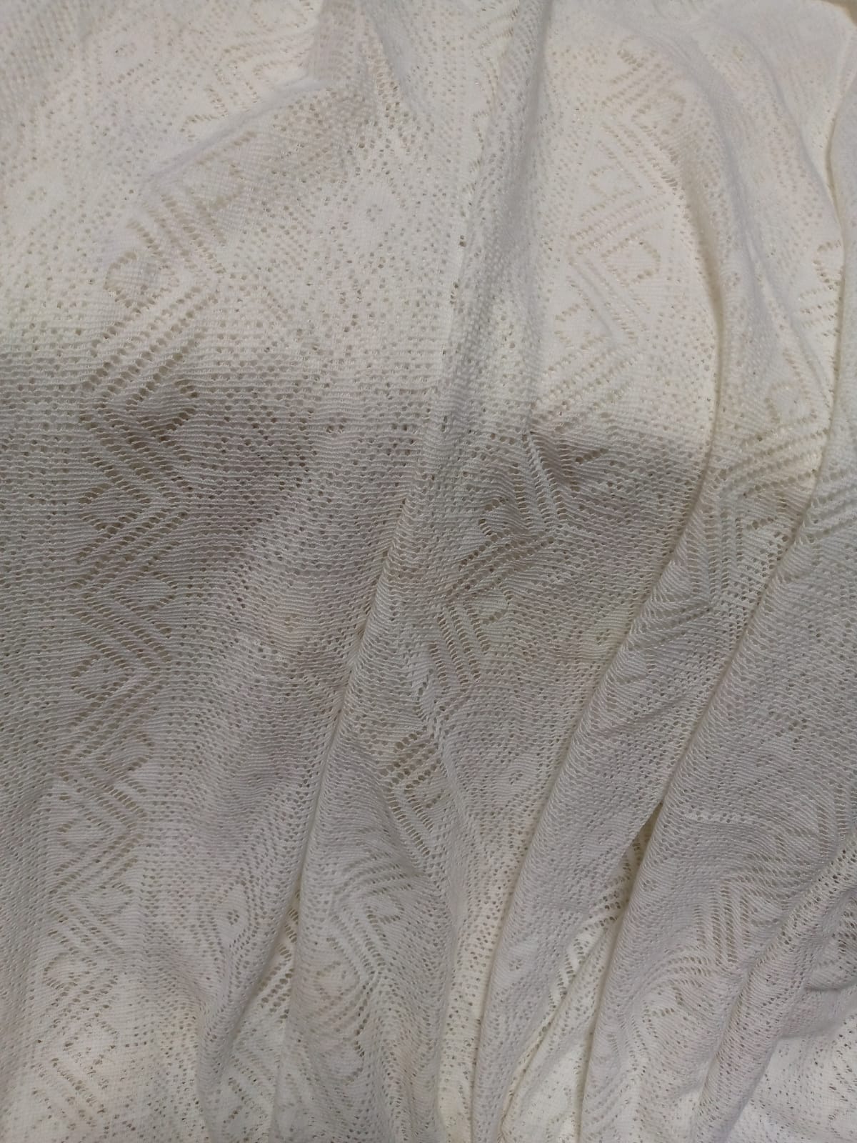 #19 White Textured Cotton