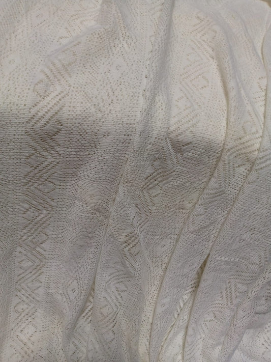 #19 White Textured Cotton