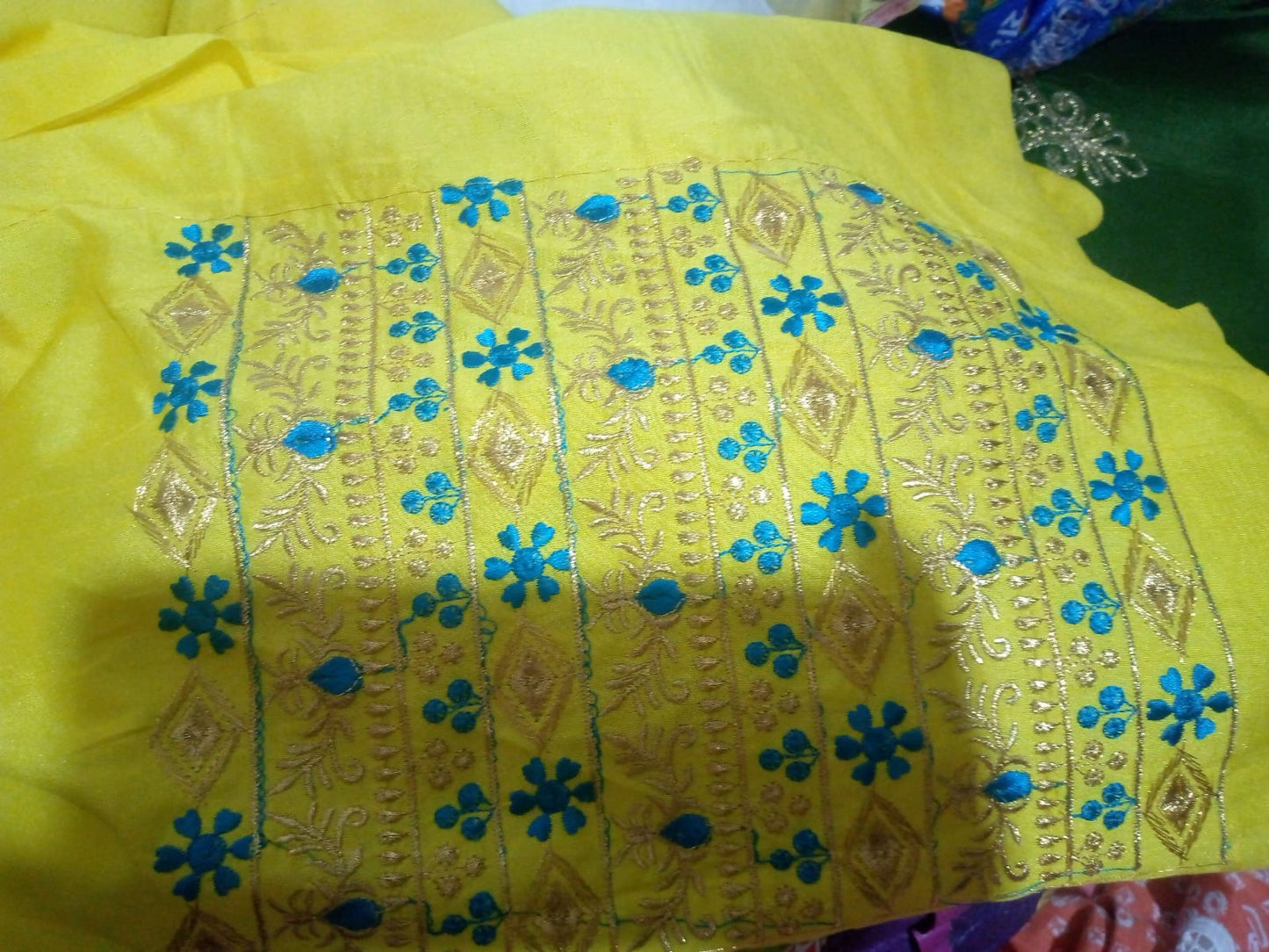 #21 Sunflower Embroidered Cotton