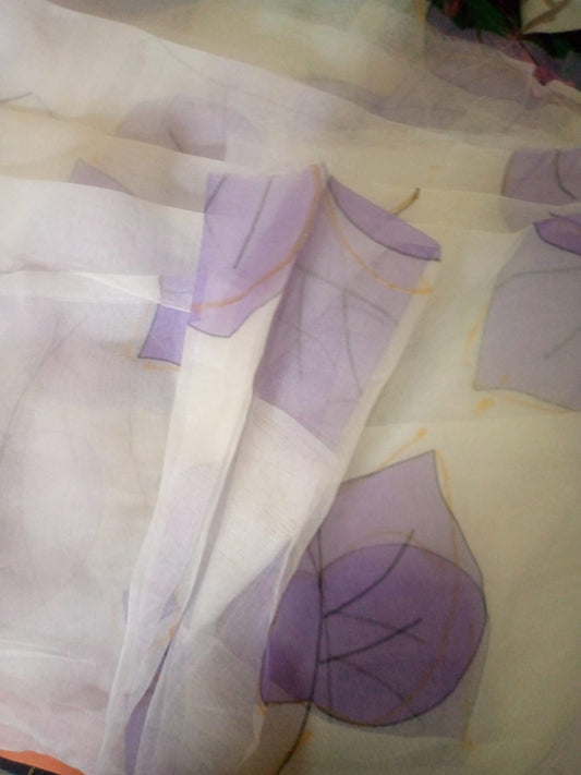 #29 Lilac Leaf Organza