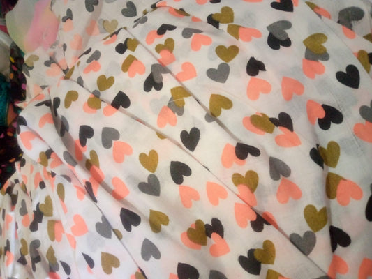#33 Confetti Hearts Chiffon