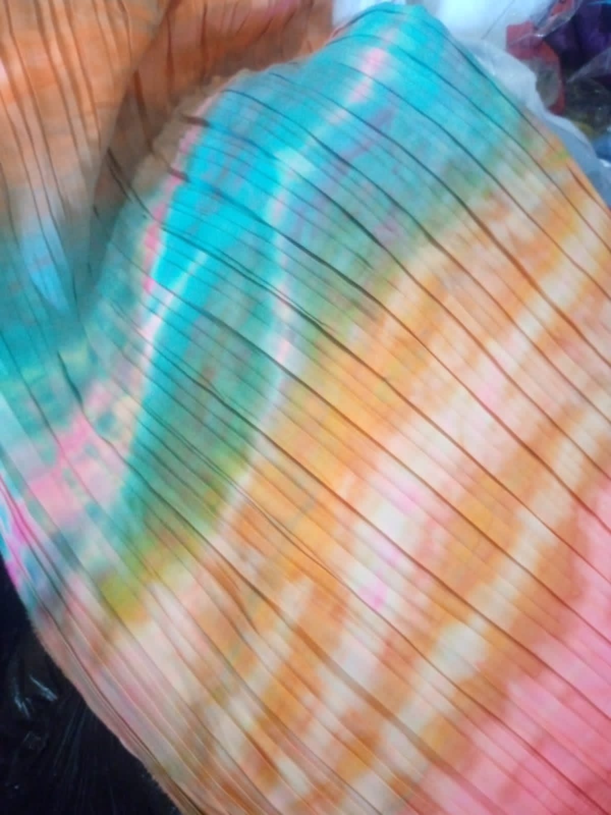 #35 Sunset Tie-Dye Pleated