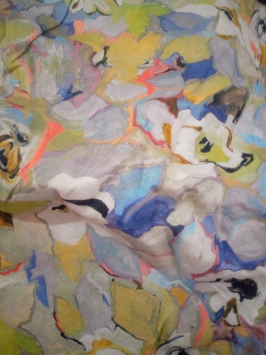 #43 Watercolour Bloom Chiffon