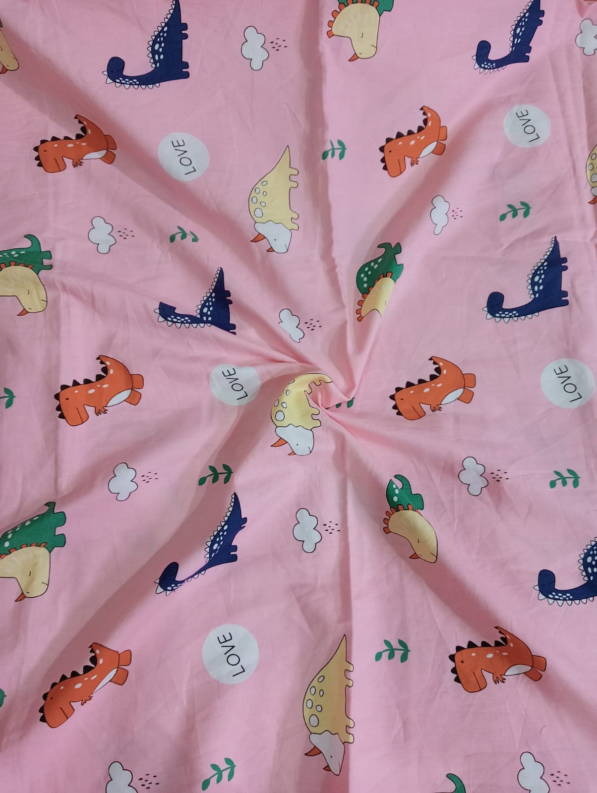 #46 Pink Dino Cotton
